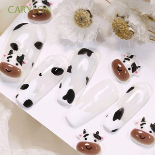 CARYLON Resin Cartoon Nail Art Jewelry Lovely DIY Ornaments Nail Art Decoration Cute Cow Dog Japanese Kitten Manicure Accessories