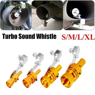 COOLBOY Universal Turbo Exhaust Pipe Motorcycle Exhaust Muffler Pipe Car Blow Off Turbo Whistle S/M/L/XL Roar Maker Simulator Sound Pipe Gold/Silver Aluminum alloy Motorbike Sound Muffler Blow Off Valve/Multicolor