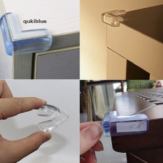 Qukiblue 4pcs Clear Table Desk Corner Edge Guard Cushion Baby Safety Bumper Protector1s CL