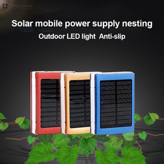 Dual USB Solar Móvil Banco De Energía Anidación Portátil Cargador De Batería Caja De Luz De Camping (1)