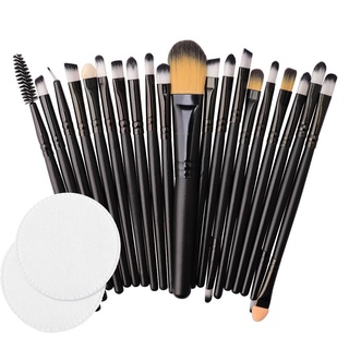 [listo stock] 20 unids/set de brochas de maquillaje set de herramientas de maquillaje kit de tocador de lana