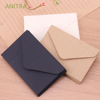 ANITRA Invitation Paper Envelopes Vintage Invitation Envelope Gift Envelope Blank White Wedding 20PCS Classical Message Card For Letter/Multicolor