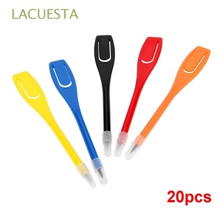 LACUESTA Portable Golf Scoring Pen Plastic Pencil Score Pens Score Card Golf Accessory Pencil Clip 20pcs Recording Scoring/Multicolor