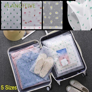 plangitive embalaje ropa bolsa de almacenamiento de viaje cremallera bolsa de plástico auto sello portátil impermeable organizador de ropa transparente