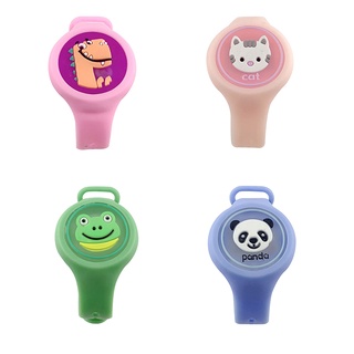Silicone Mosquito Repellent Bracelet Summer Kids Cartoon Wristband Watch