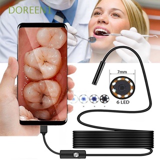 DOREEN1 3 in 1 Endoscope 7.0mm Camera Borescope Cable Inspection Mini USB IP67 Waterproof HD 6LED For Android PC