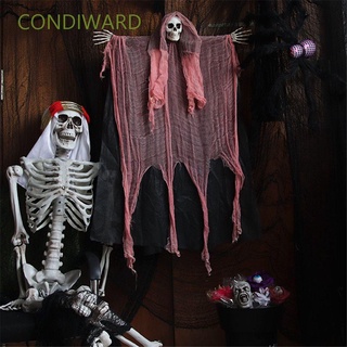 condiward fiesta suministros gasa cráneo fantasma divertido cortina fantasma casa muñeca decoración de halloween colgante haunted house esqueleto espeluznante/multicolor