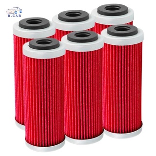 6Pcs Motorcycle Oil Filter for KTM SX SXF SXS EXC EXC-F EXC-R XCF XCF-W XCW SMR 250 350 400 450 505 530 2007-2020