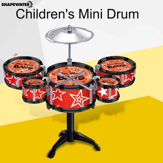 Shapewater conveniente tambor juguete niños Kid Jazz tambor conjunto Adorable para Playmate