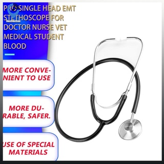 estetoscopio profesional de cabeza única emt para médico enfermera veterinario sangre estudiante de medicina (4)