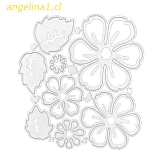 angelina1 hecho a mano diy flores de primavera hojas de corte troquel de acero al carbono cortes para decoración de tarjetas scrapbooking relieve plantilla hueco