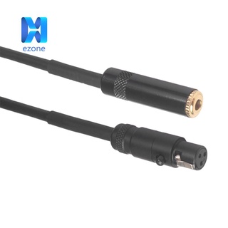 Ezone Mini XLR 3pin Female to 3.5mm Female Jack Audio Cable Earphone Adapter Wire
