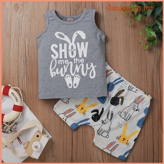 conjunto de lindos conjuntos de letras para bebés/tops sin mangas con estampado de letras/camiseta+pantalones cortos