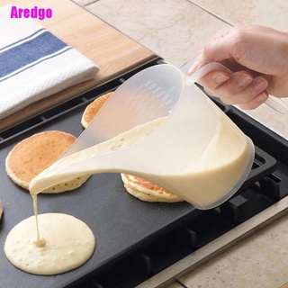 [Aredgo] 1000ML punta boca plástico jarra medidora taza graduada cocina cocina panadería herramienta