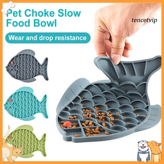 [vip] alimentador lento para mascotas, perro, gato, forma de pez, cuenco de comida, antiatragos, plato de alimentación