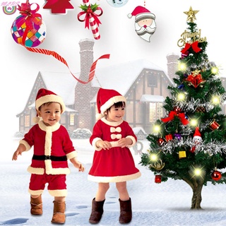 Ms Kid niños niñas navidad Santa Claus vestido conjunto traje para navidad bebé niño niños