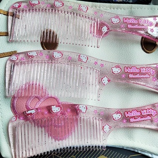 1 Pza Peine De Plástico Antiestático Para Peluquería De Moda De Hello Kitty Masaje Portátil Para Niña (3)