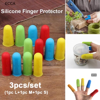 ec 3Pcs Silicone Anti-cut Heat Resistant Finger Protector Fingers Cap Cooking Tool cl