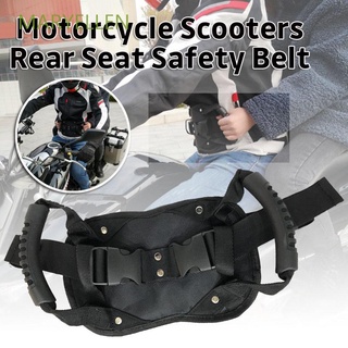 maryellen - cinturón de seguridad universal antideslizante para asiento trasero, motocicleta, motocicleta, seguridad, motocicleta, scooters, tela oxford, mango de agarre, multicolor