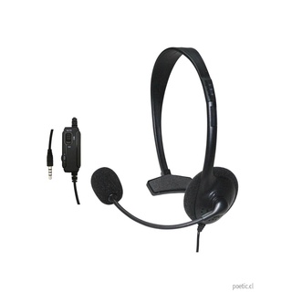 auriculares unilaterales de 3,5 mm con cable para juegos en línea con micrófono (4)