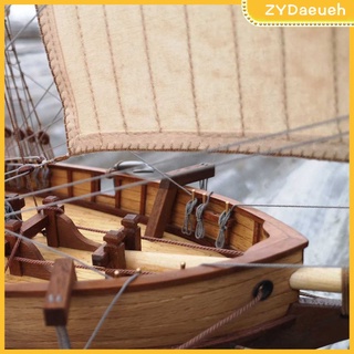 1/100 hecho a mano y vintage barco de vela modelo de madera kit de barco de vela modelo de juguetes para