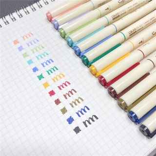 Juego de bolígrafos de 3 colores para letras de mano, rotulador de escritura, rotuladores, pinceles, bolígrafos VS Pentel Touch Brush (6)