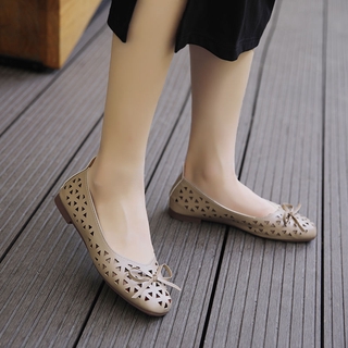 Más el tamaño (35-43) Kasut Perempuan mujer zapatos planos confort Jelly Flats Kasut zapatos de tacón plano zapatos (9)