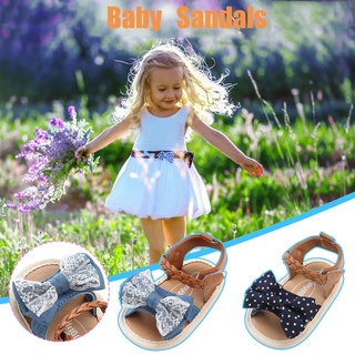 [xhsa] -sandalias de arco de bebé niñas suave antideslizante suela de goma plana zapatos de caminar zapatos de vestir