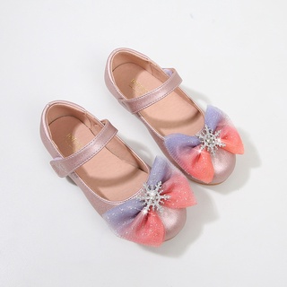 Aisha princesa zapatos de bebé niña zapatos de primavera y otoño zapatos de cuero de fondo suave estilo occidental pequeña niña niños zapatos de cristal