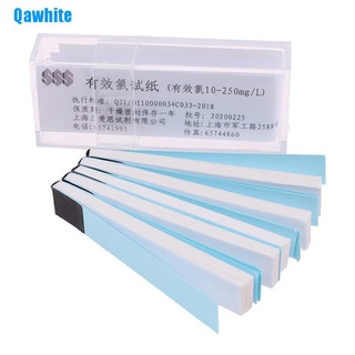 Qawhite Chlorine Test Paper Strips Range 10-250mg/lppm Color Chart Cleaning