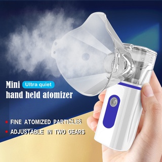 [USB + Alimentado Con Pilas] Nebulizador Portátil De Malla Inhalador Ultrasónico Atomizador Para Asma Niños Adultos (3)