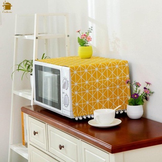Microondas a prueba de polvo cubierta horno microondas campana decoración del hogar toalla de microondas