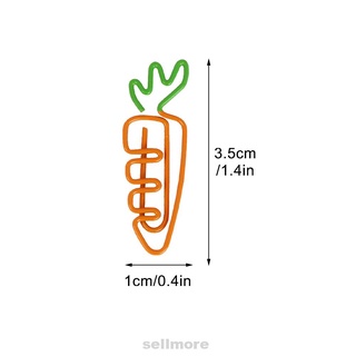 10 unids/pack lindo DIY Metal File Bill zanahorias forma de helado Clip de papel (3)