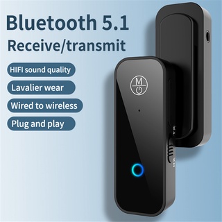 Receptor Bluetooth 5.0 Con Conector De 3,5 Mm Enchufe Inalámbrico Clip Adaptador De Auriculares Altavoz De Coche Transmisor De Música De Audio (1)