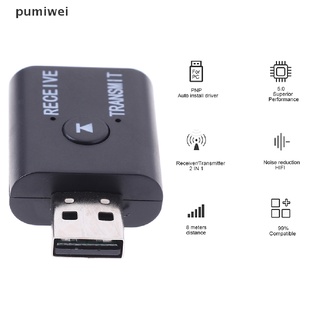 Pumiwei Bluetooth 5.0 usb Transmisor De audio Adaptador Receptor De 3,5 Mm Para tv pc Coche aux CL