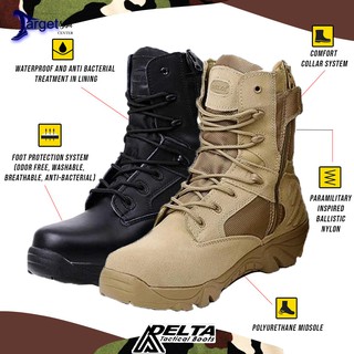 hombres delta swat corte alto táctico militar fuerzas de combate botas de zapatos kasut operasi