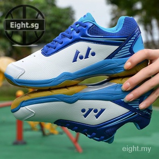 Ocho zapatos deportivos de bádminton zapatillas de deporte de los hombres de las mujeres profesional de tenis Unisex zapatos cómodo antideslizante voleibol calzado amortiguación y resistente al desgaste Q7zd