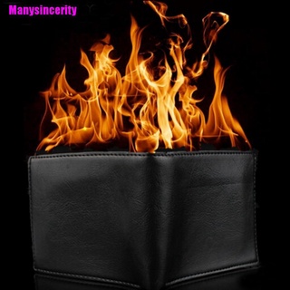 [Manysincerity] Magic Trick Flame Fire Wallet cuero mago etapa realizar Street Prop Show