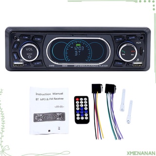 SWM 8809 1 Din Coche FM Radio Bluetooth Control remoto Dual USB Estreo MP3 AUX