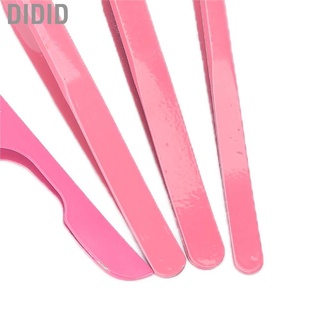 didid - juego de 4 pinzas de pestañas de acero inoxidable, punta curva, herramientas, color rosa (6)
