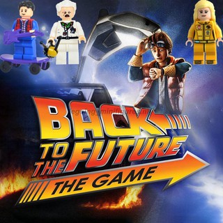 Compatible con Legoing juguete Minifigures película volver al futuro Marty Mcfly Doc Brown WWE Hulk Hogan bloques de construcción juguetes para niños
