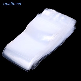Opa 100 bolsas de plástico resellables con cierre de cremallera, transparente, bolsa de polietileno transparente, 5 cm x 7 cm