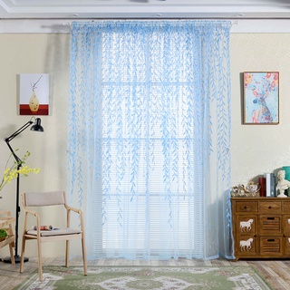 digitalblock pastoral estilo sauce floral ventana cortina dormitorio sala de estar decoración
