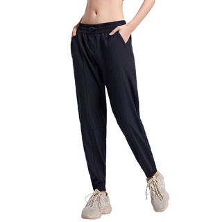 esqueleto mujer cintura alta cordón pantalones de chándal lounge yoga entrenamiento suelto jogger pantalones activos running deporte pantalones con bolsillos (5)