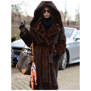 Nir abrigo/bufanda/abrigo De piel De Pelo Para otoño invierno Para mujer