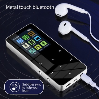 [spot] nuevo reproductor de música mp3 mp3 mp4 de metal de 1.8 pulgadas bluetooth 4.2 soporta tarjeta, con despertador fm podómetro e-book altavoz incorporado cl