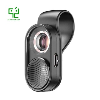 apexel 100x macro lente de teléfono ojo de pez lente de luz led microscopio lentes de bolsillo para iphone x xs max samsung all smartphone