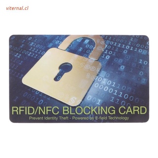 vit protector de tarjeta de crédito rfid bloqueo de señales nfc escudo seguro para pasaporte monedero