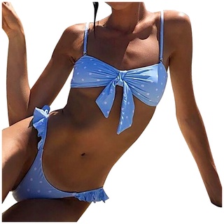 [sirolaews] Mujer Sexy Estampado Push-Up Sujetador Acolchado Playa Bikini Conjunto Traje De Baño Trajes