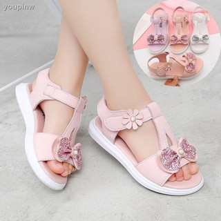 Sandalias infantiles/zapatos para mujer/2021/nueva versión coreana de zapatos de princesa con suela suave/zapatos de playa abe